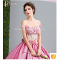 pink long chiffon ball gowns and cocktail prom evening dress 2017